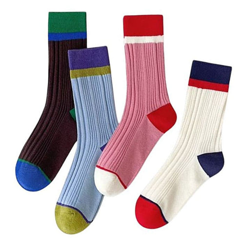 Boogzel Apparel Color Block Ribbed Socks