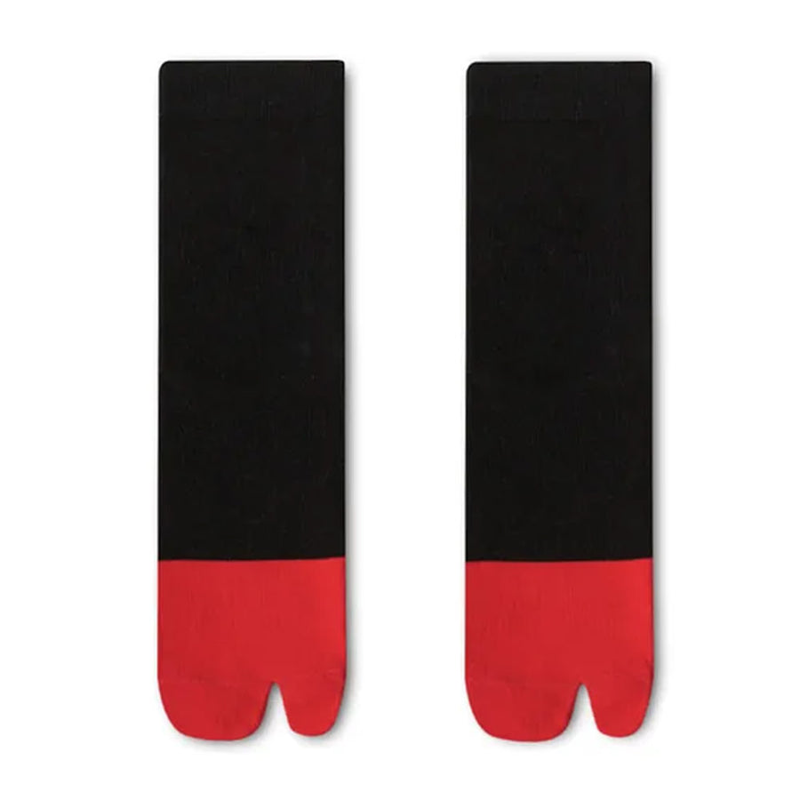 Boogzel Apparel Color Block Split Toe Tabi Socks