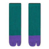 Boogzel Apparel Color Block Split Toe Tabi Socks, view 3