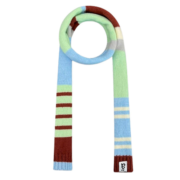 Boogzel Apparel Colorblock 90s Style Knit Scarf