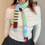 Boogzel Apparel Colorblock 90s Style Knit Scarf, view 4