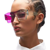 Boogzel Apparel Colorblock Square Sunnies, view 6
