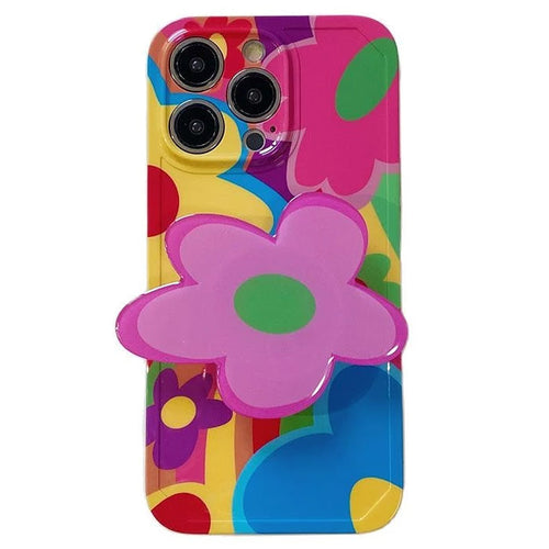 Boogzel Apparel Colorful Flower iPhone Case
