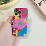 Boogzel Apparel Colorful Flower iPhone Case, view 2