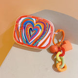 Boogzel Apparel Colorful Heart AirPods Case, view 2