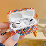 Boogzel Apparel Colorful Heart AirPods Case, view 3