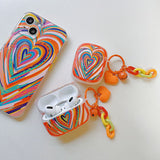 Boogzel Apparel Colorful Heart AirPods Case, view 5