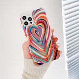 Boogzel Apparel Colorful Heart iPhone Case, view 2