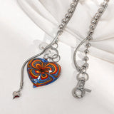 Boogzel Apparel Colorful Heart Necklace, view 3