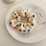 Boogzel Apparel Colorful Hearts Scrunchie, view 3