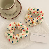 Boogzel Apparel Colorful Hearts Scrunchie, view 4