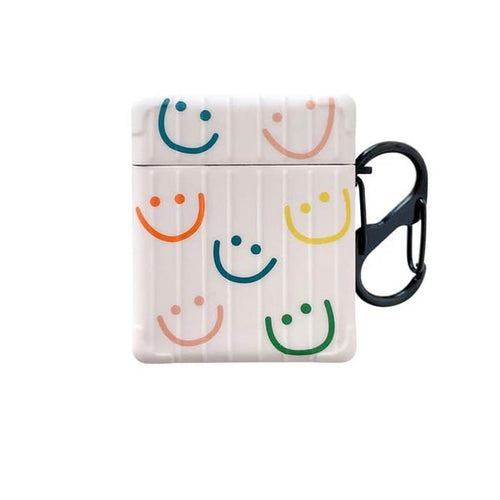 Boogzel Apparel Colorful Smiley Faces AirPods Case
