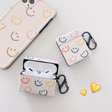 Boogzel Apparel Colorful Smiley Faces AirPods Case, view 2
