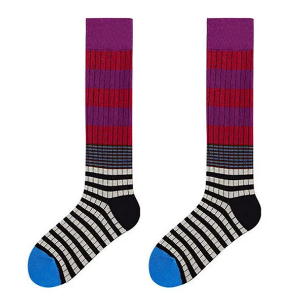 Boogzel Apparel Colorful Striped High Socks