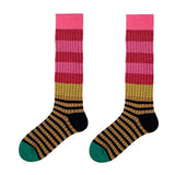 Boogzel Apparel Colorful Striped High Socks, view 4