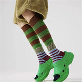 Boogzel Apparel Colorful Striped High Socks, view 6