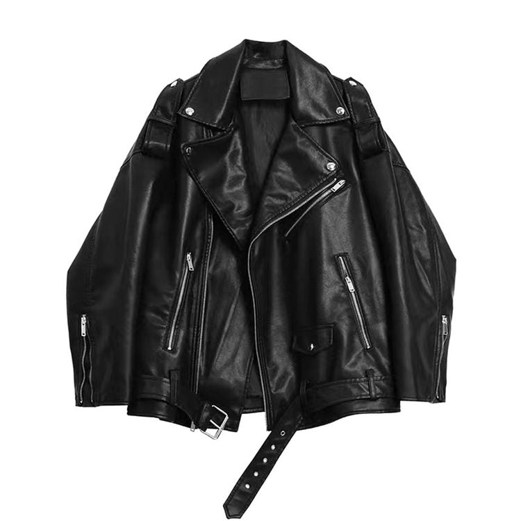 Boogzel Apparel Come As You Are Grunge Leather Jacket
