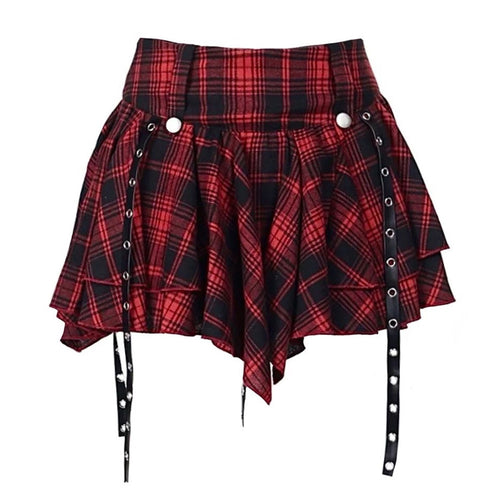 Boogzel Apparel Come As You Are Plaid Skirt