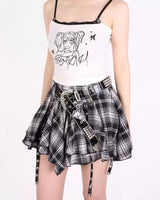 Boogzel Apparel Come As You Are Plaid Skirt, view 6
