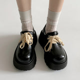Boogzel Apparel Contrast-Laced Chunky Platform Boots, view 4