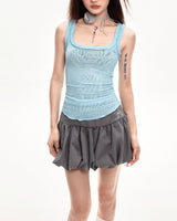 Boogzel Apparel Coquette Aesthetic Balloon Mini Skirt, view 4