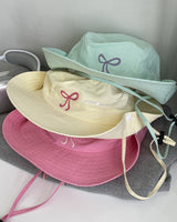 Boogzel Apparel Coquette Aesthetic Bow Fisherman Hat, view 2