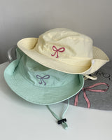 Boogzel Apparel Coquette Aesthetic Bow Fisherman Hat, view 3