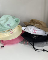 Boogzel Apparel Coquette Aesthetic Bow Fisherman Hat, view 5