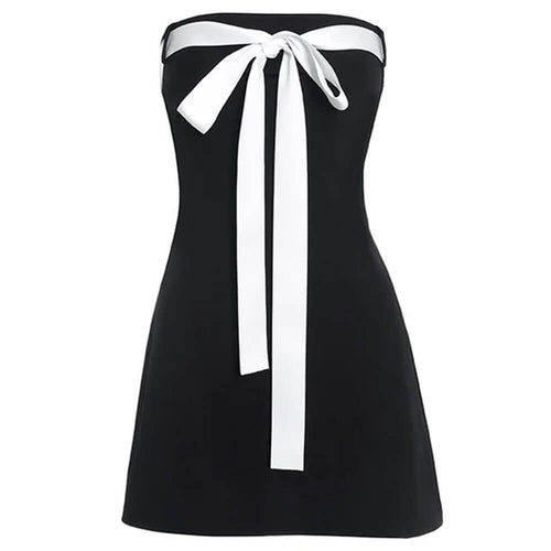 Boogzel Apparel Coquette Aesthetic Bow Mini Dress
