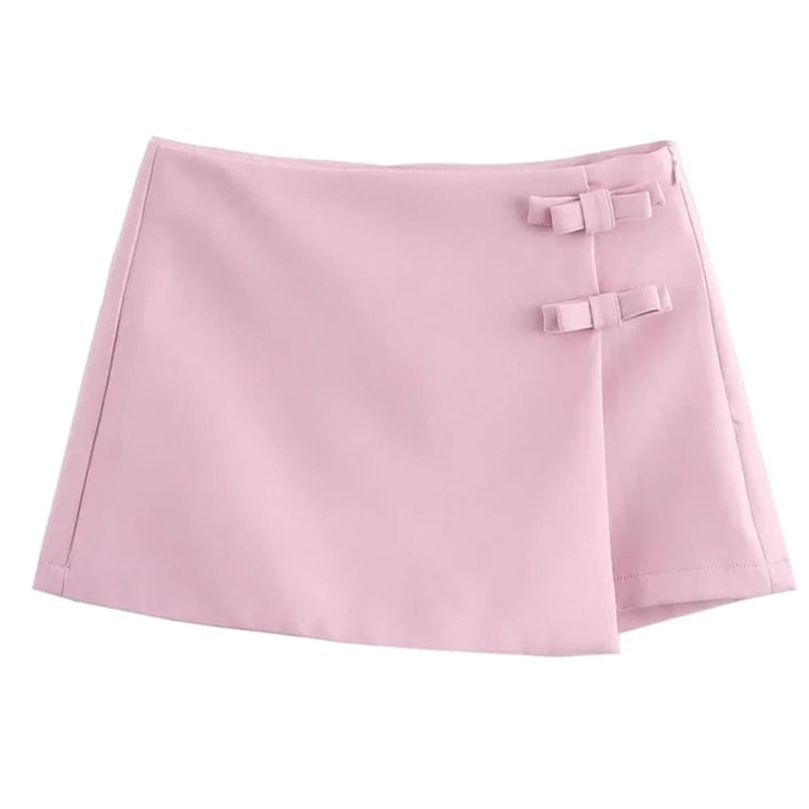 Boogzel Apparel Coquette Aesthetic Bow Mini Skort