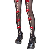 Boogzel Apparel Coquette Aesthetic Bow Tights, view 2