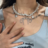 Boogzel Apparel Coquette Aesthetic Choker Necklace, view 3