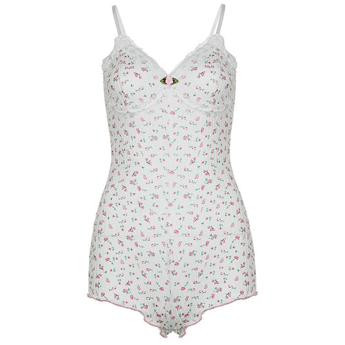 Boogzel Apparel Coquette Aesthetic Floral Romper