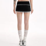 Boogzel Apparel Coquette Aesthetic Lace Bow Skort, view 6
