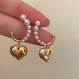 Boogzel Apparel Coquette Aesthetic Mini Heart Earrings, view 2