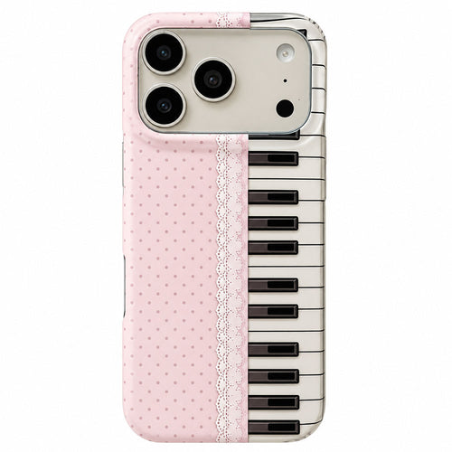 Boogzel Apparel Coquette Aesthetic Piano Key iPhone Case