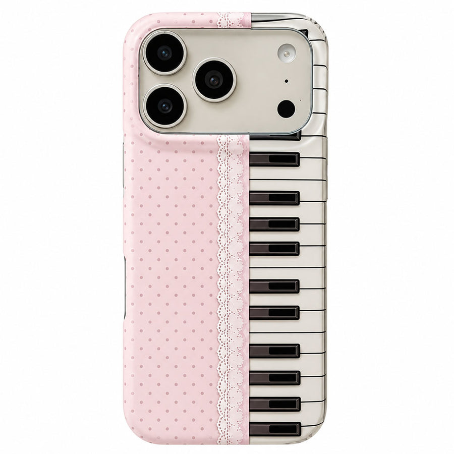 Boogzel Apparel Coquette Aesthetic Piano Key iPhone Case