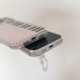 Boogzel Apparel Coquette Aesthetic Piano Key iPhone Case, view 4