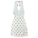 Boogzel Apparel Coquette Aesthetic Polka Dot Halter Dress, view 2