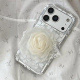 Boogzel Apparel Coquette Aesthetic Rose iPhone Case, view 3