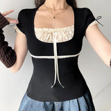 Boogzel Apparel Coquette Aesthetic Ruched Top, view 2
