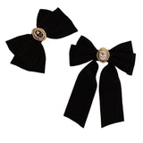Boogzel Apparel Coquette Aesthetic Velvet Hair Bow, view 5