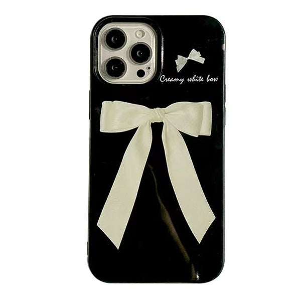 Boogzel Apparel Coquette Bow Black iPhone Case