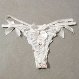 Boogzel Apparel Coquette Bow Floral Lace Panty, view 4