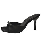 Boogzel Apparel Coquette Bow Heeled Mules, view 3