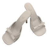 Boogzel Apparel Coquette Bow Heeled Mules, view 6
