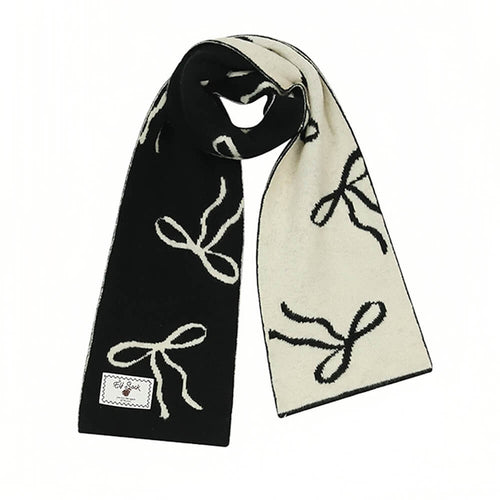 Boogzel Apparel Coquette Bow Knit Scarf