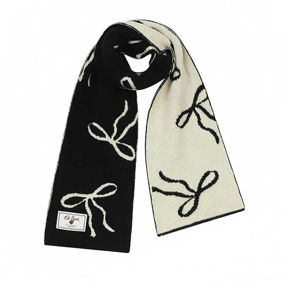Boogzel Apparel Coquette Bow Knit Scarf