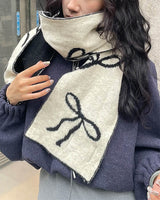 Boogzel Apparel Coquette Bow Knit Scarf, view 4