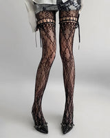 Boogzel Apparel Coquette Bow Lace Tights, view 4